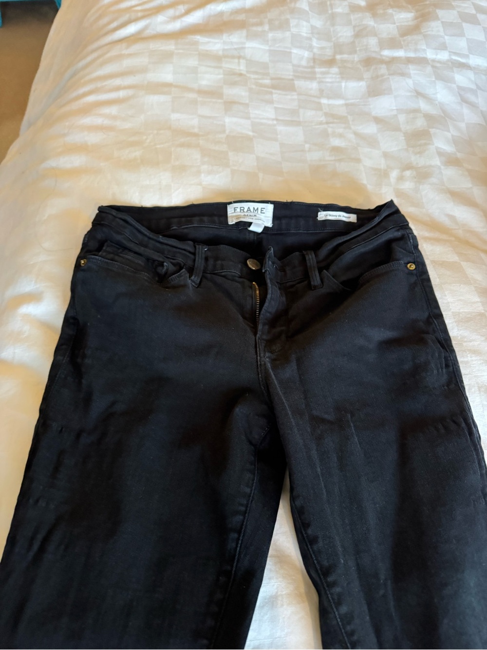 Frame Denim Women's Skinny Jeans in Black